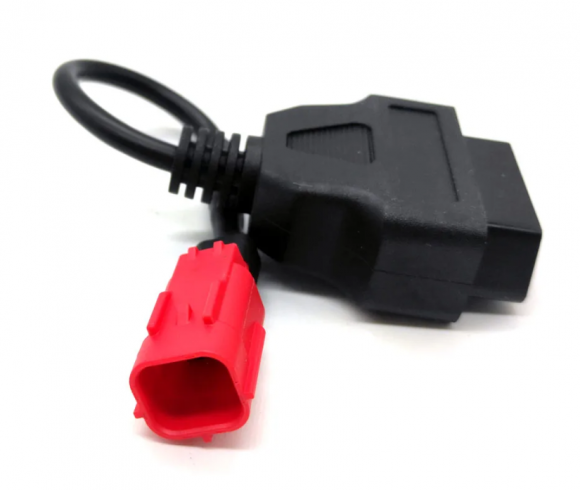Переходник с колодки OBD2 на колодку мотоцикл 6 пин Euro 5