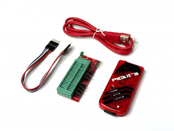 Программатор PICkit 3 USB + универсальный адаптер ICD2
