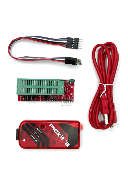 Программатор PICkit 3 USB + универсальный адаптер ICD2