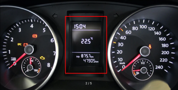 Шлейф дисплея приборной панели VW Golf VI/Passat/T5/Polo, Skoda Fabia